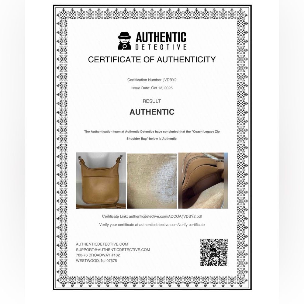 **SOLD**Vintage Coach 9966 Legacy Zip Camel Tan and Silver Nickel Hardware - Picture 16 of 16